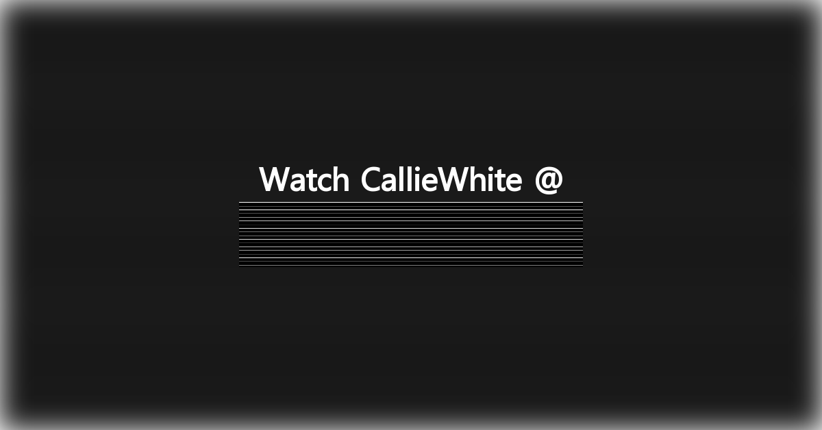CallieWhite