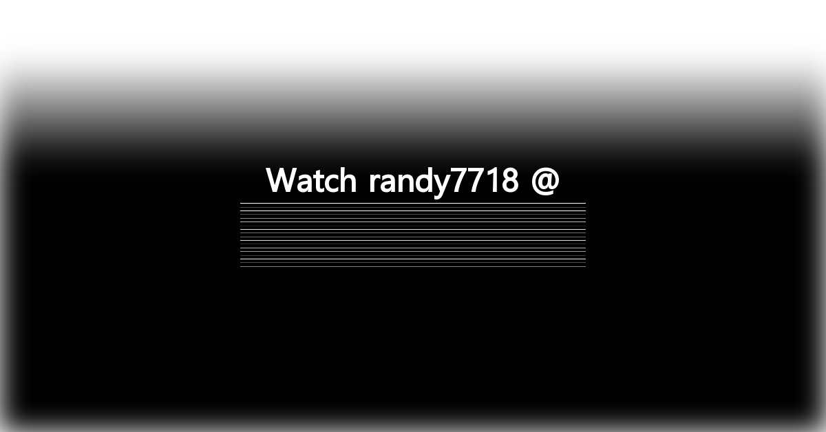 randy7718