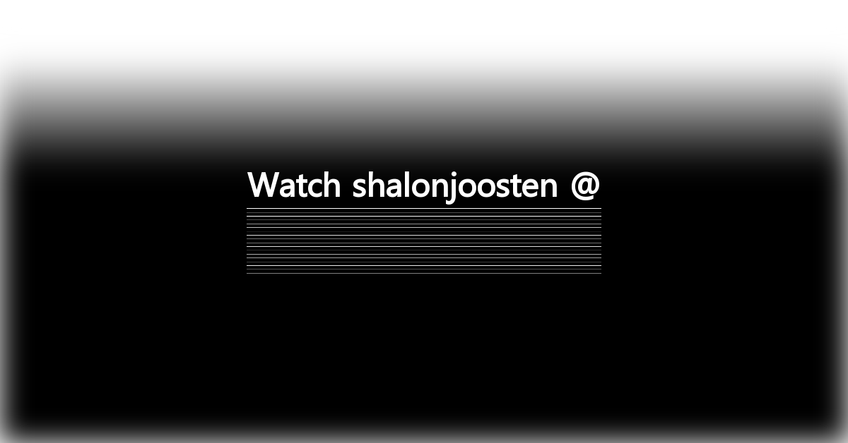 shalonjoosten